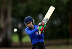 Stanikzai of Afghanistan Women’s XI bats during the cricket match between Afghanistan Women’s XI and Cricket Without Borders XI at Junction Oval in Melbourne on January 30. — AFP