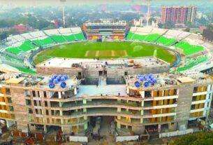 Gaddafi Stadium is almost completed and ready to host Champions Trophy matches from February 19. Photo: PCB