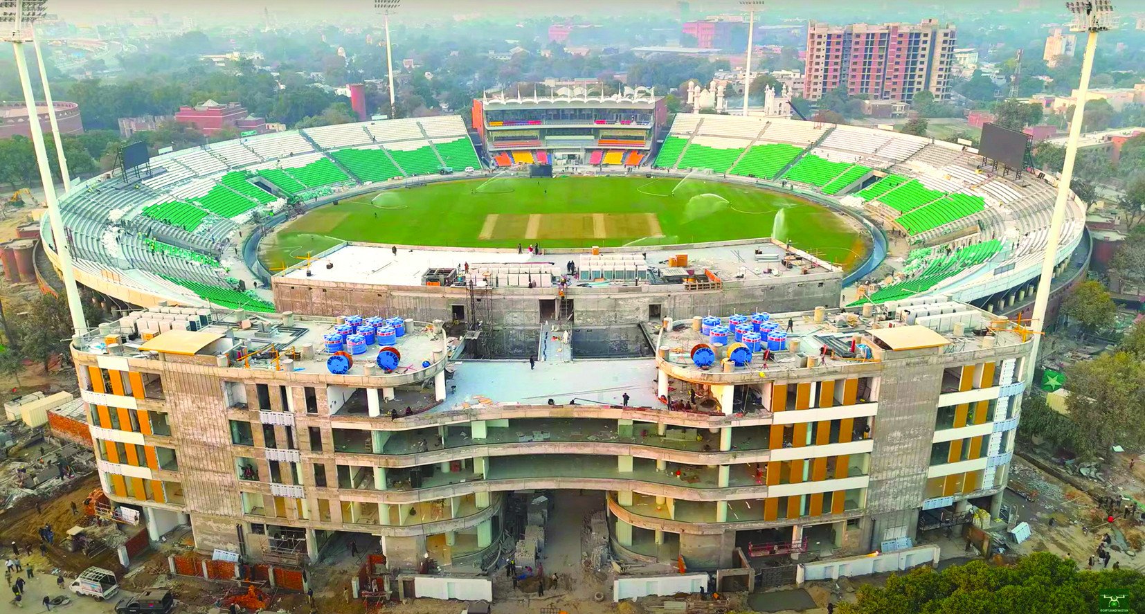 Gaddafi Stadium is almost completed and ready to host Champions Trophy matches from February 19. Photo: PCB