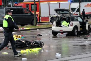 Police have arrested the driver who crashed into a group in Munich, injuring multiple people.