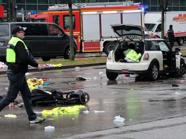 Police have arrested the driver who crashed into a group in Munich, injuring multiple people.